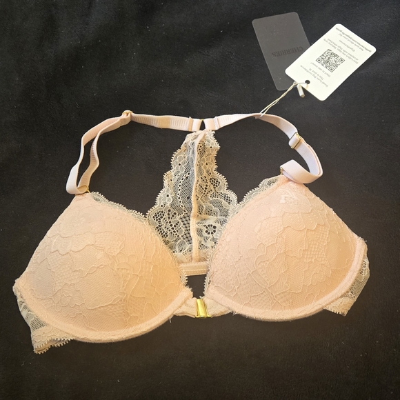 Pink Lace Racerback Bra - Picture 2 of 3